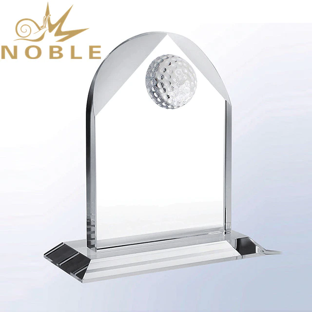 Noble Sports Trophy Crystal Golf Award