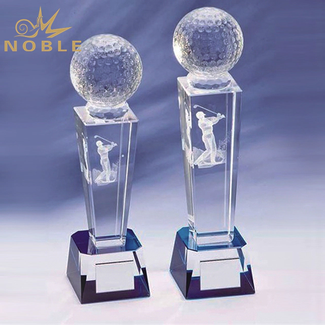 Hot Sale Crystal Golf Sports Trophy
