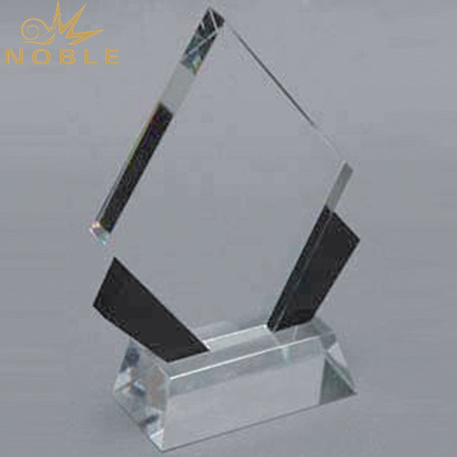 Breathable crystal glass golf trophies jade crystal for wholesale For Sport games-1