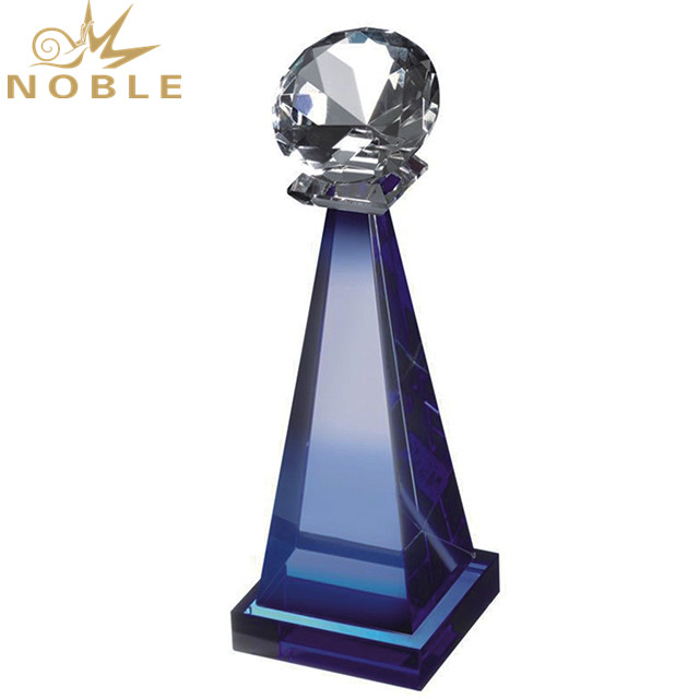 solid mesh crystal NBA trophy premium glass free sample For Gift-1