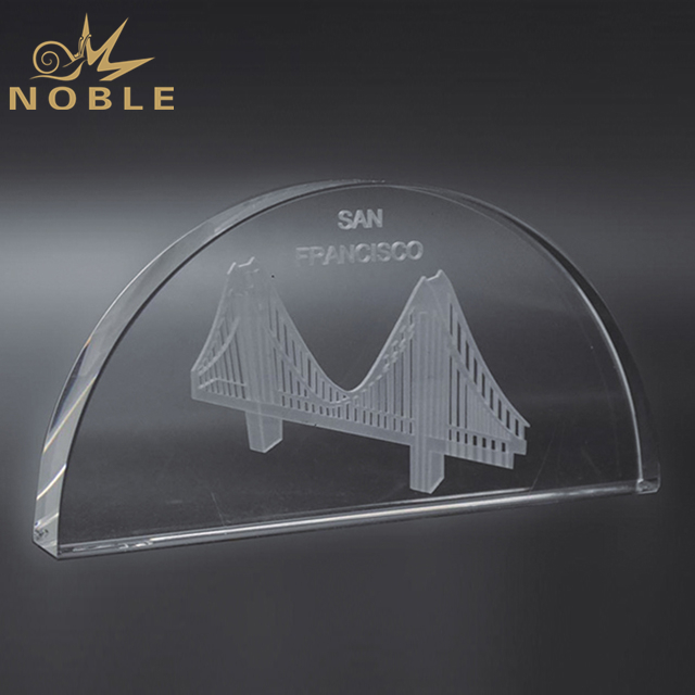 Noble Awards premium glass glass poker trophy ODM For Gift-1