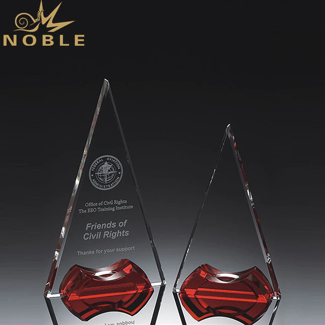 Custom Made Muslim Islamic Crystal Triangle 3D Trophy