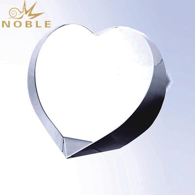 Customized Design High Quality Heart Shaped Crystal Award