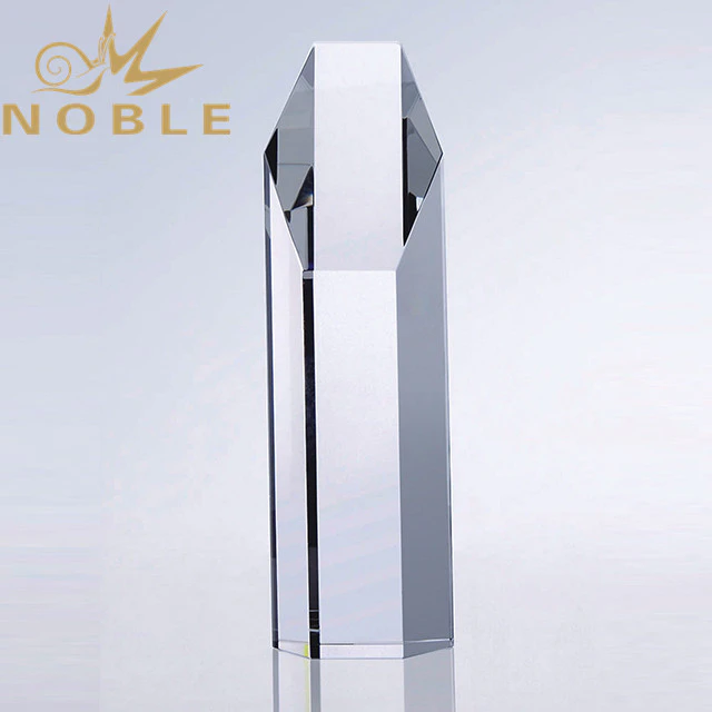 Custom column glass and Crystal award trophy