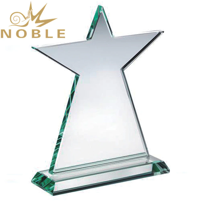 Custom crystal rising star trophy
