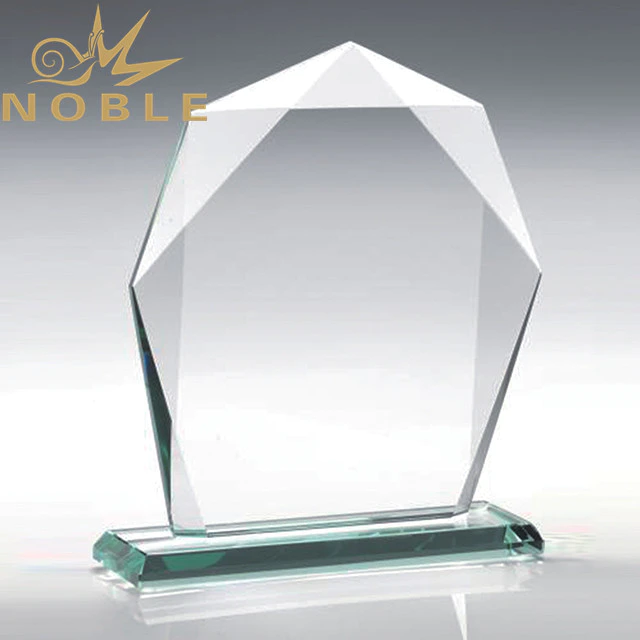 Custom blank award jade glass plaque trophy