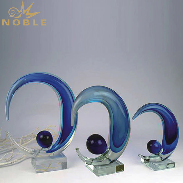 2019 Noble Optical Business K9 Crystal Trophy Glass Medal Awards Glass Trophy