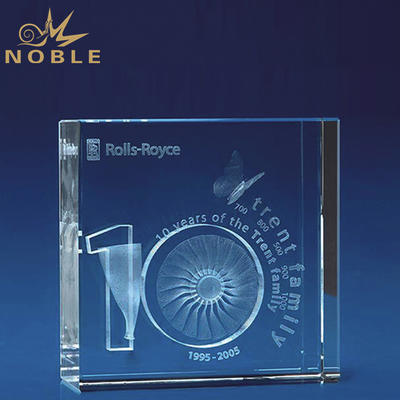 Hot Sale Straight Crystal Cube With Engraving Logo
