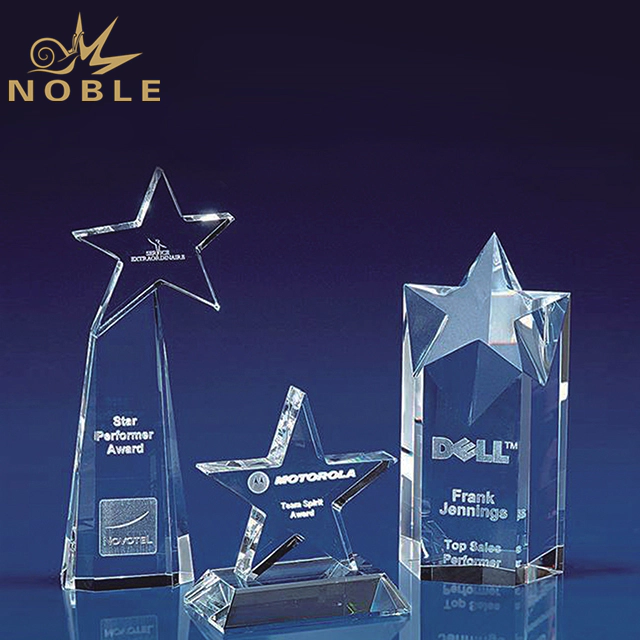 Different Designs Crystal Star Trophies