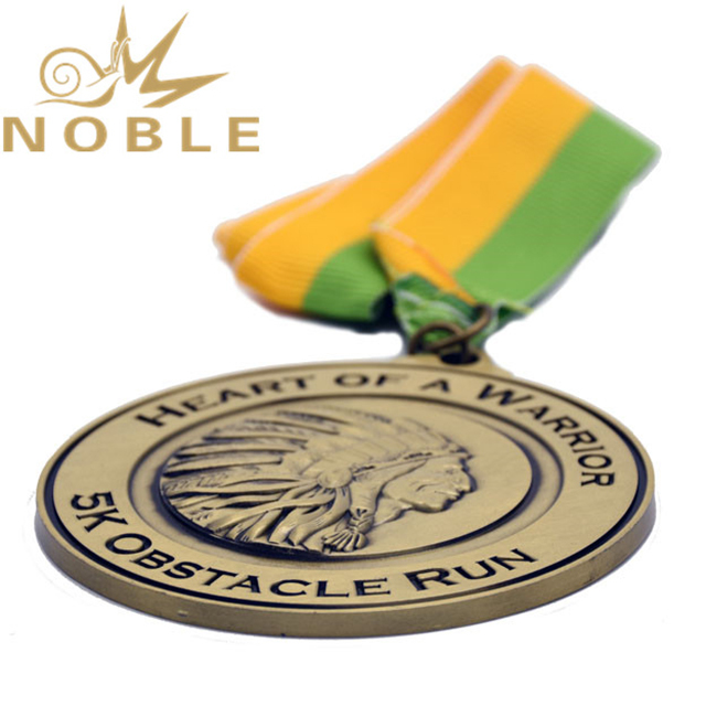 Customized Die Cast Antique Gold Medal For Sports Souvenir