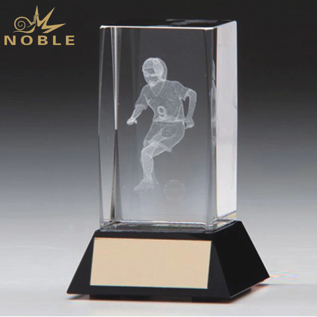 2019 Noble Classic 3D laser Crystal Glass Cube/Crystal Trophy/Crystal Blank Block Wedding Gifts
