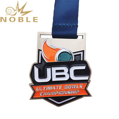 Custom design color filling high quality metal championship medal