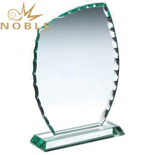 Excellent design high quality custom engraving jade glass plaque