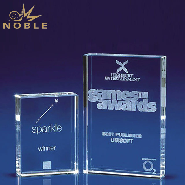 2019 Noble New Product 3D Laser Book Custom Crystal Blanks Award Trophy