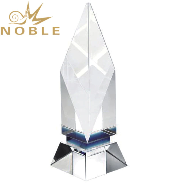 Custom design high quality blank crystal cube award trophy