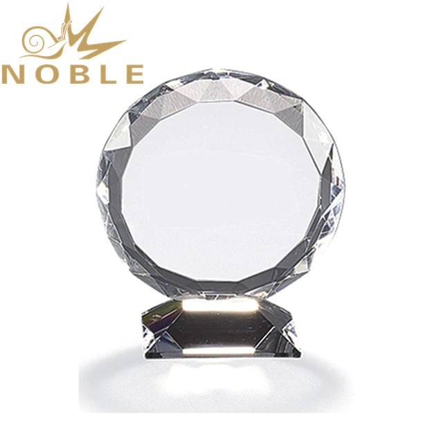 High quality crystal diamond cutting sunflower crystal award