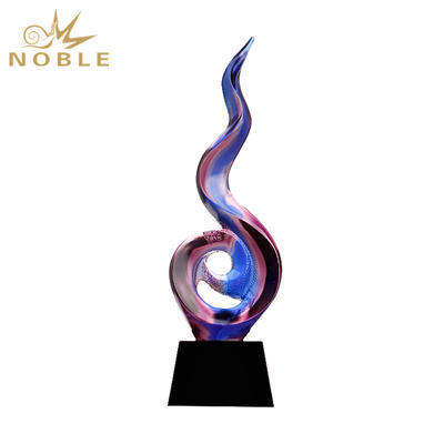 Popular Design Liu Li Award Trophy For Souvenir