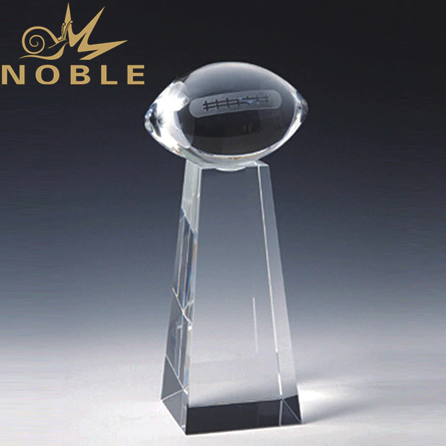 Noble Custom Crystal American Football trophy