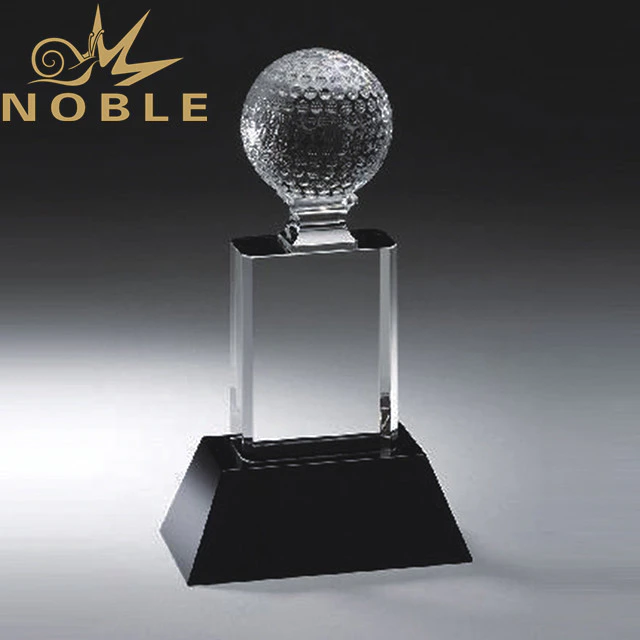 High quality free engraving crystal golf award