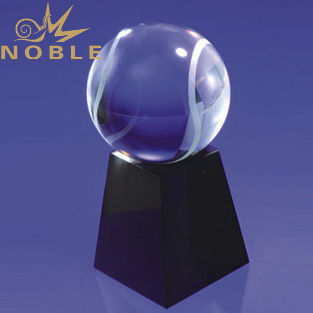 High quality custom sports crystal baseball trophy
