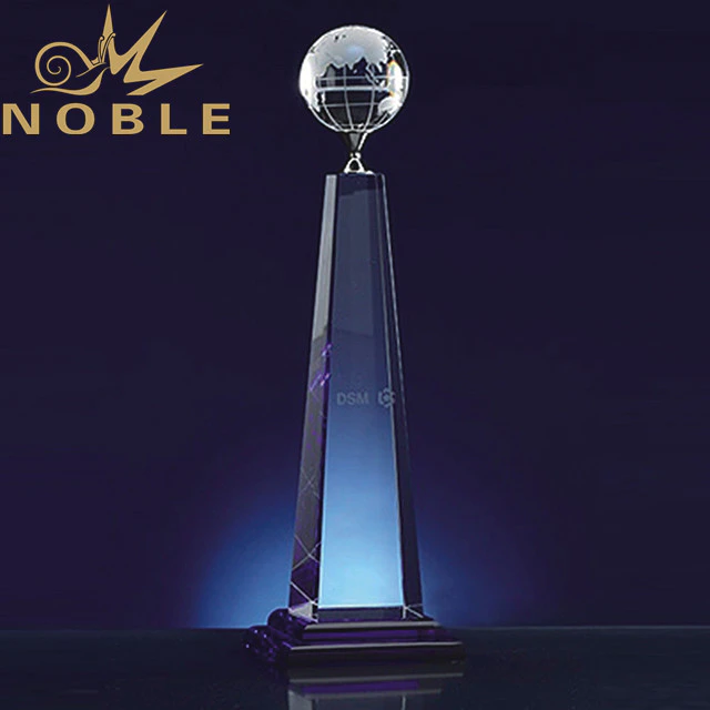 Excellent free engraving custom crystal globe award