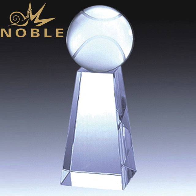 Unique Art Design Crystal tennis award