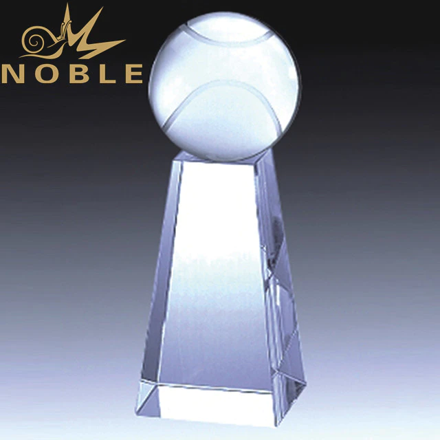 Unique Art Design Crystal tennis award