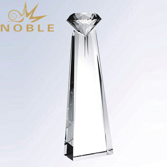 Noble custom engraving crystal diamond award