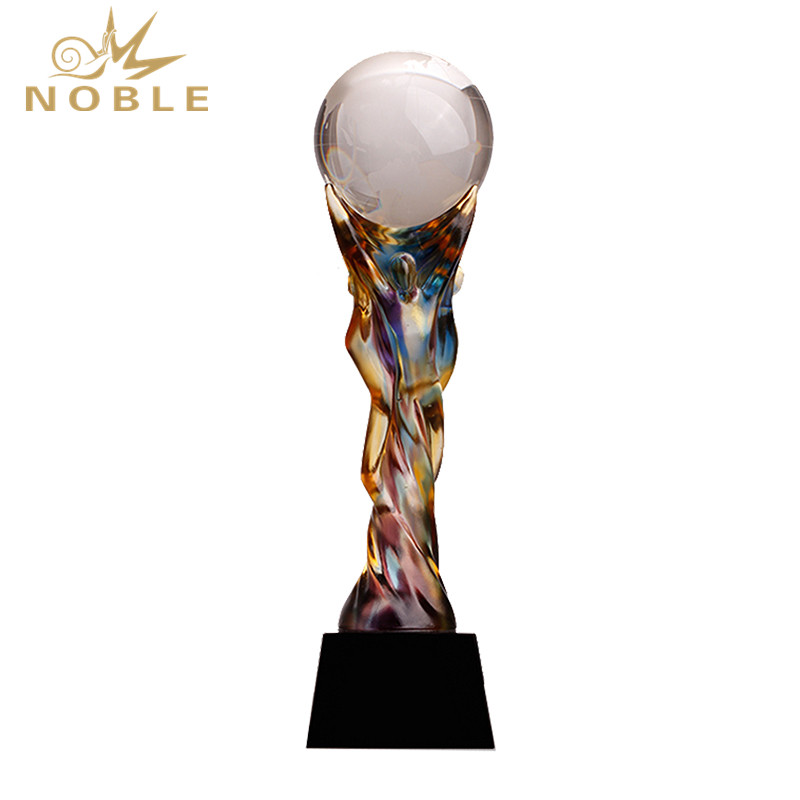 Custom Glaze Liuli Trophy High-Grade Innovative Souvenir Award Trophy
