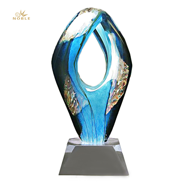 Noble Awards durable Hand Blown trophy get quote For Sport games-1