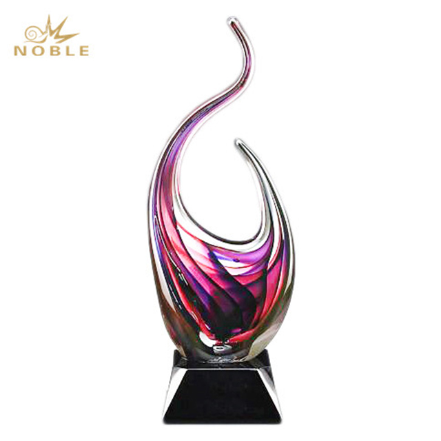 Noble Awards at discount Hand Blown Glass Trophy customization For Gift-1