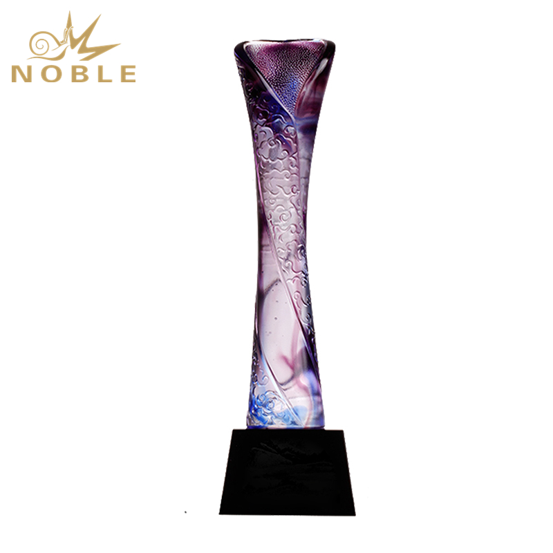 New Design Colorful Liu Li Tower Trophy