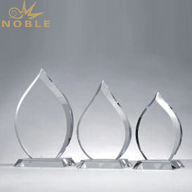 Customized Blank Crystal Trophy For Company Sales Awards