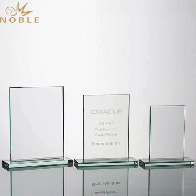 2019 Noble Wholesale Blank square Crystal Glass Trophy Award for Souvenir