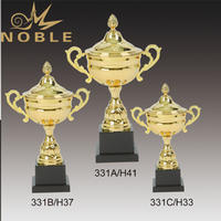Custom Metal Cup Trophy With Black Base