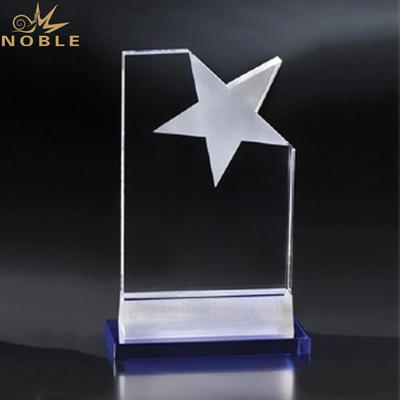New Design Star Trophy Plaque K9 Crystal Trophy Award for Awards