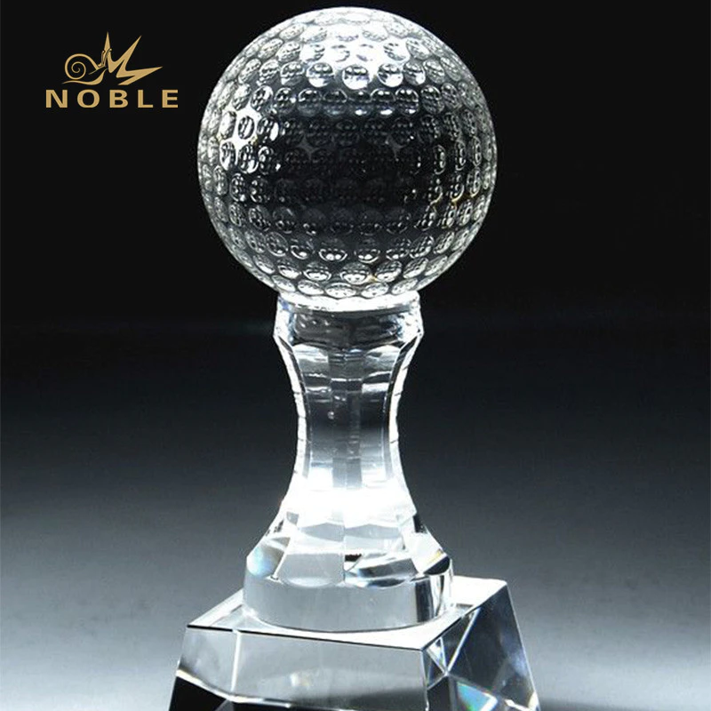 Custom free engrave crystal golf award