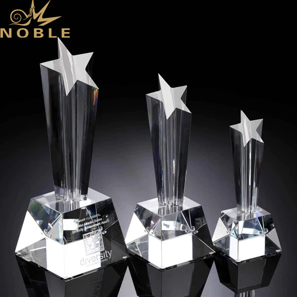 Best Seller Crystal Plaque Star Shape Trophy Award