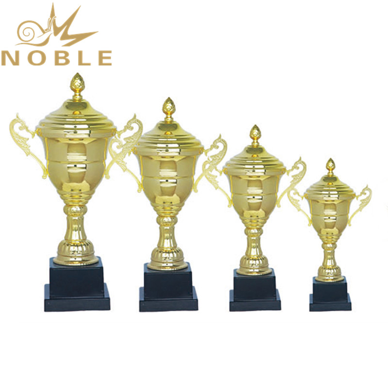 Professional manufacturer free printing logo gold metal sports trophy cup trophy