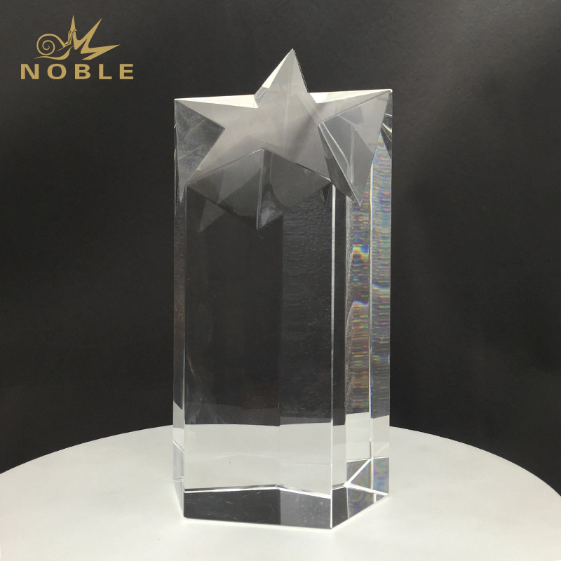 Noble Awards Breathable Blank Crystal Trophy for wholesale For Awards