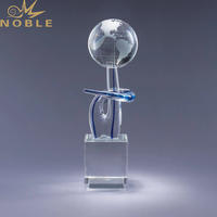 Crystal Globe with Black Base as Exhibition Award