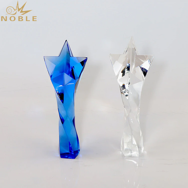 High Quality Crystal Star Trophy Awards For Souvenirs
