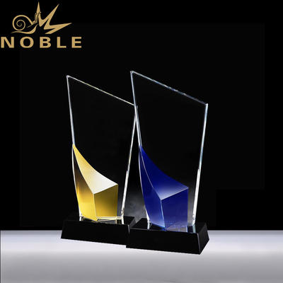 Free Engraving New Design Color Crystal Plaque Trophy