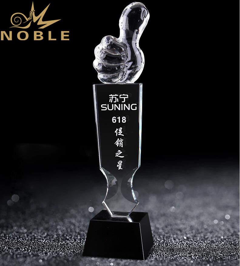 Noble Custom Free Engraving Crystal Award Trophy for Outstanding Player