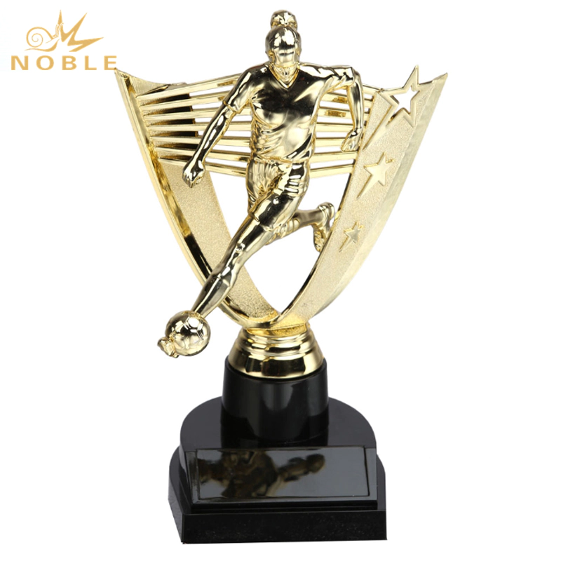 High Quality New Design Plastic Football Trophy for Female