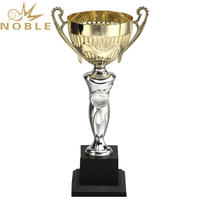 Shiny Gold Silver Metal Champion Cup Trophy