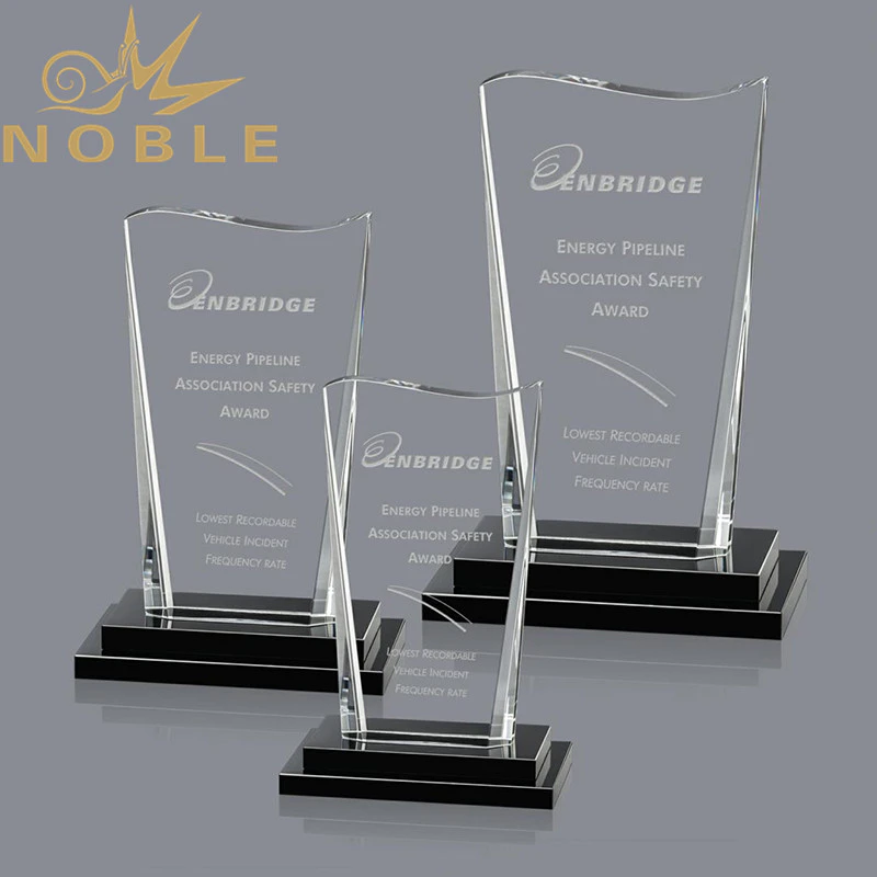 2020 New Design Crystal Plaque Award with Free Engraving