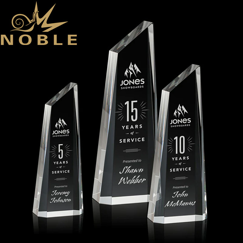 Noble New Design Engraving Optical Crystal Akron Tower Custom Award