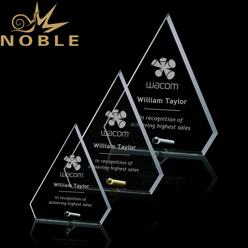 Noble Awards Transparent custom glass trophy for wholesale For Awards-1