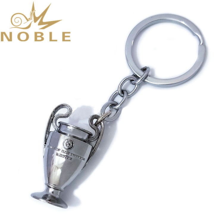 New Design Custom Football Fans Support Gifts UEFA Champions League Trophy Metal Keychain